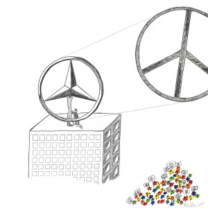 Kerstin Carolin Beyer, Refugees, Peace, Hate, Drawing, Flüchtlinge Deutschland, Flüchtlingshilfe