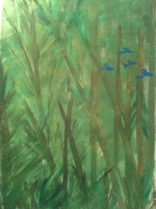 Kerstin Carolin Beyer, Painting, Kunst, Acrilic, colors, Malerei, nature, birds, Fraser Island