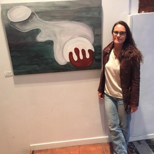 Kerstin Carolin Beyer, Exhibition Mercado de Arte, El marcado de Velázquez, Marid, paintings, art, arte, pintura, colores, colors